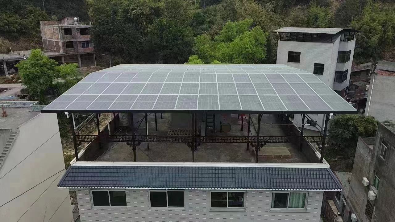 金坛15kw+10kwh自建别墅家庭光伏储能系统